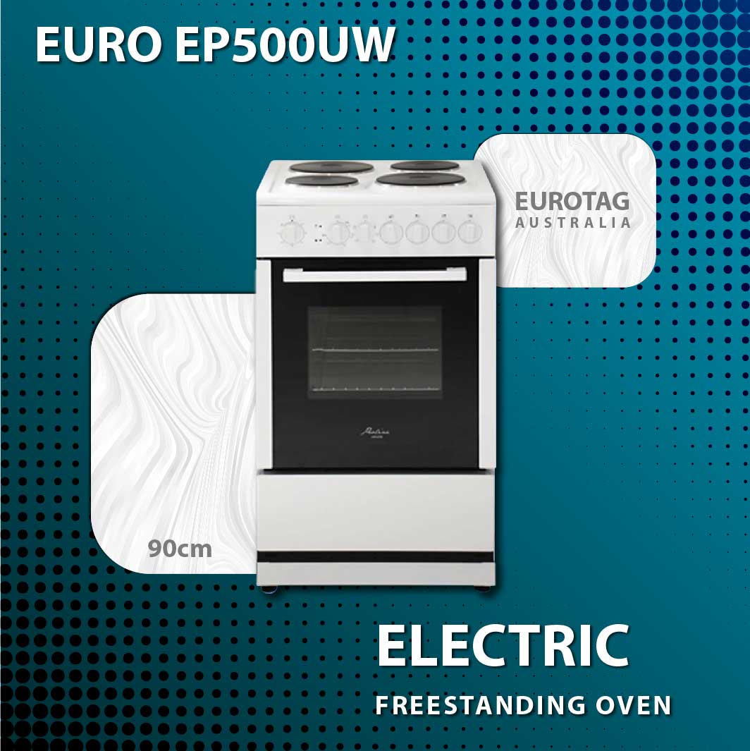 EUROTAG 50cm Freestanding Electric Oven CERAMIC Cooktop 70 Ways