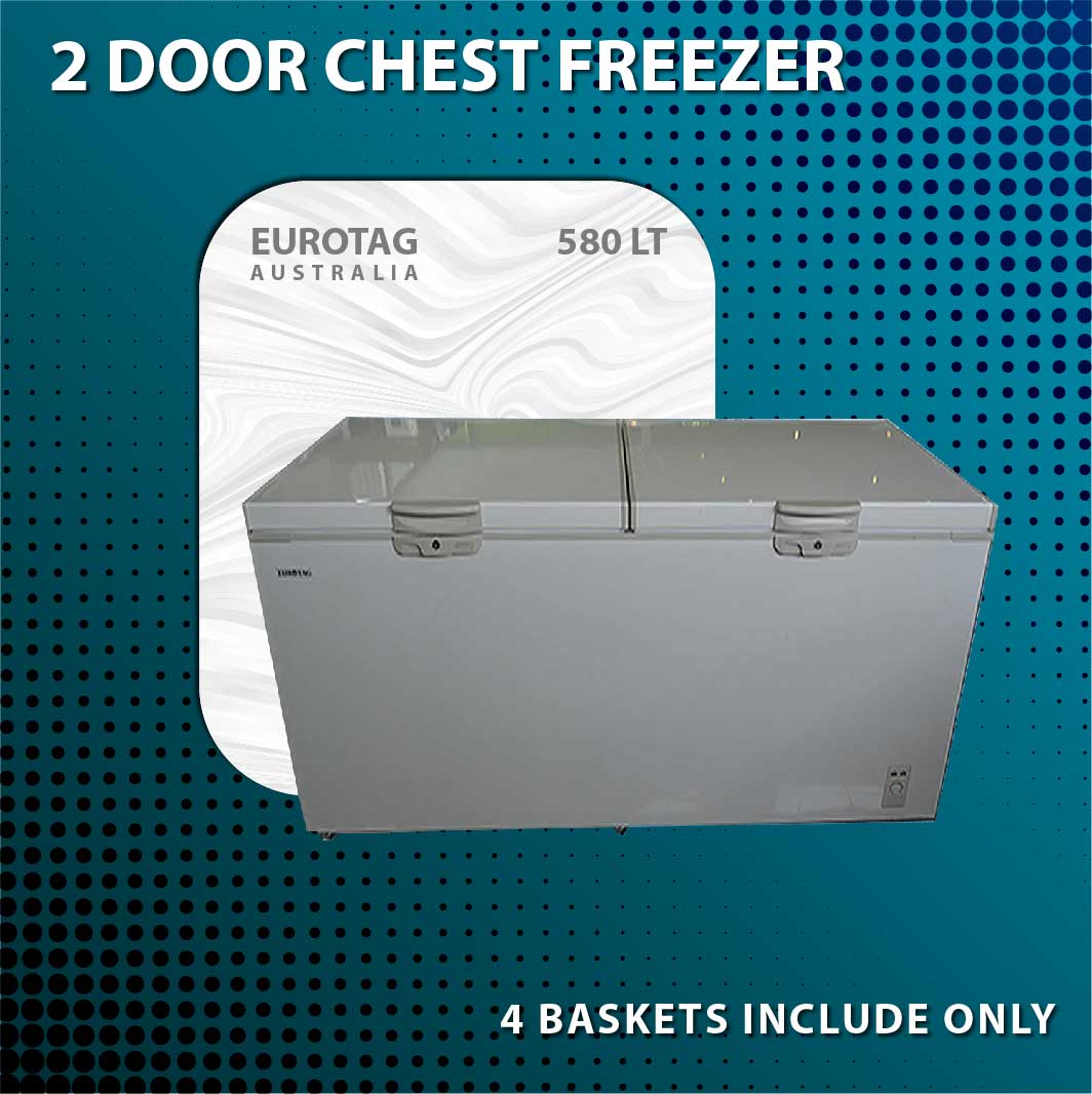 EUROTAG 580LT Commercial With Lock Chest Freezer 70 Ways