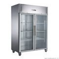 Two Full Glass Door Upright Freezer/ 1200L/ Temp. range: -15~-18°C 70 Ways