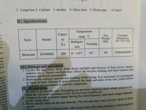 GLASS DOOR 610 LTR CHEST FREEZER SLIDING DOORS 70 Ways