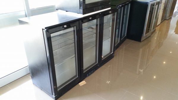 EUROTAG 328LT 3 DOOR UNDER BENCH BACK BAR DISPLAY FRIDGE 70 Ways