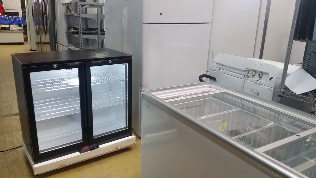 EUROTAG 208L 2 DOOR UNDER BENCH BACK BAR DISPLAY FRIDGE 70 Ways