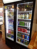EUROTAG 2 DOOR 1000L COMMERCIAL UPRIGHT DISPLAY FRIDGE 70 Ways