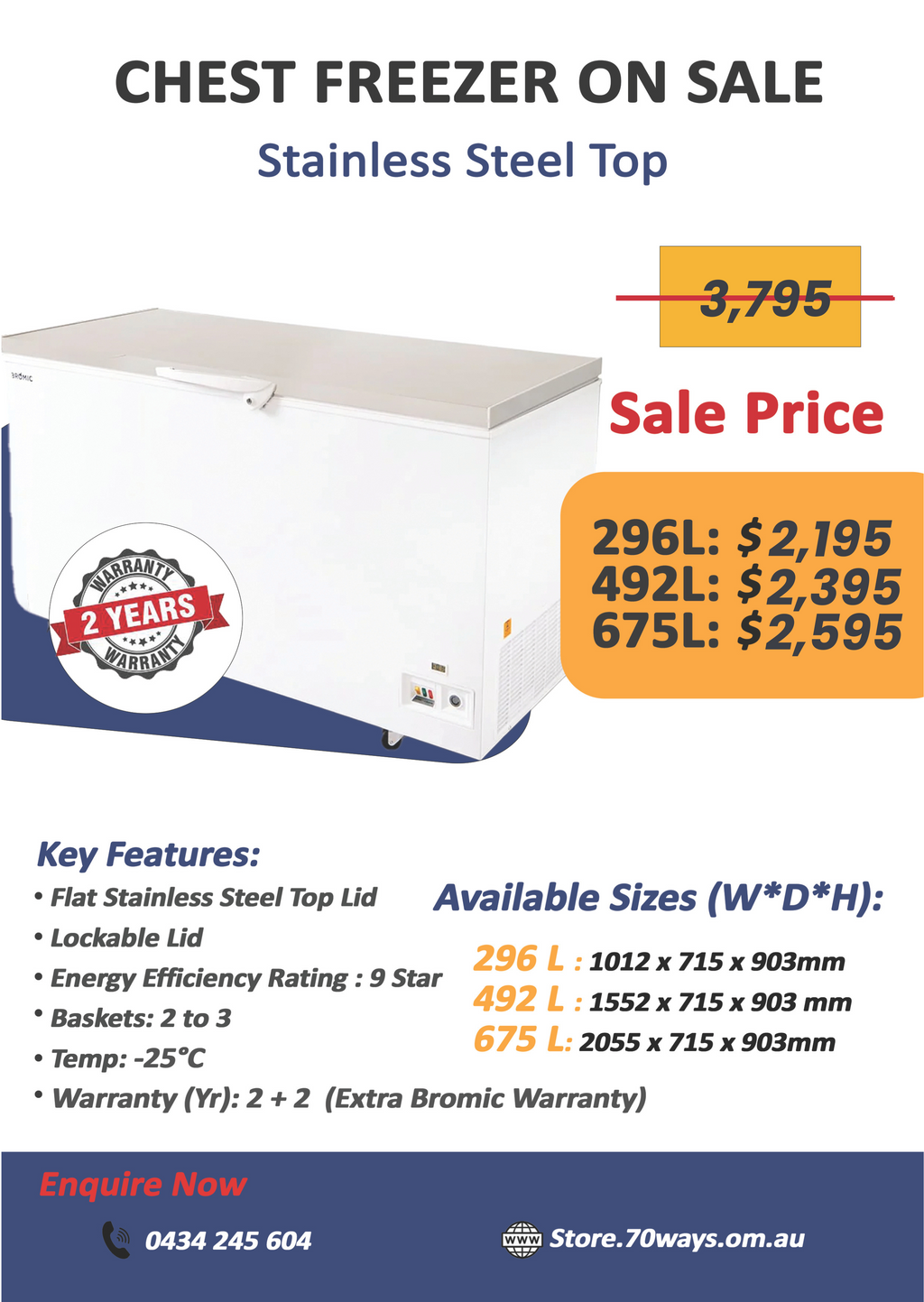 Bromic Chest Freezers on Sale 70 Ways