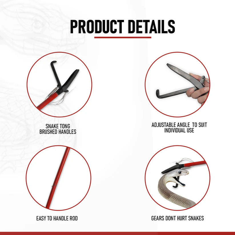 Snake Grabber Tool 72inches Professional extra heavy duty foldable stainless steel snake catcher tool picker snake stick reptile grabber snake holding tongs with lock 70 Ways