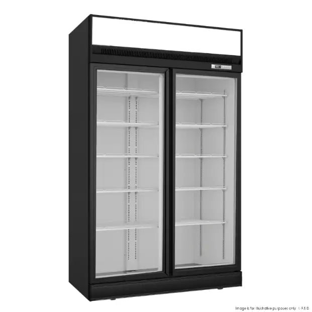 Thermaster 1006 L :Double Glass Door Upright Freezer: High-Quality Storage with Temperature Control (-18~-22℃) 70 Ways