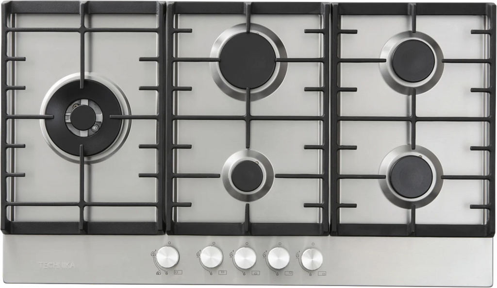 Technika H950SLTXFPRO 90cm 5-Burner Gas Cooktop – Stainless Steel