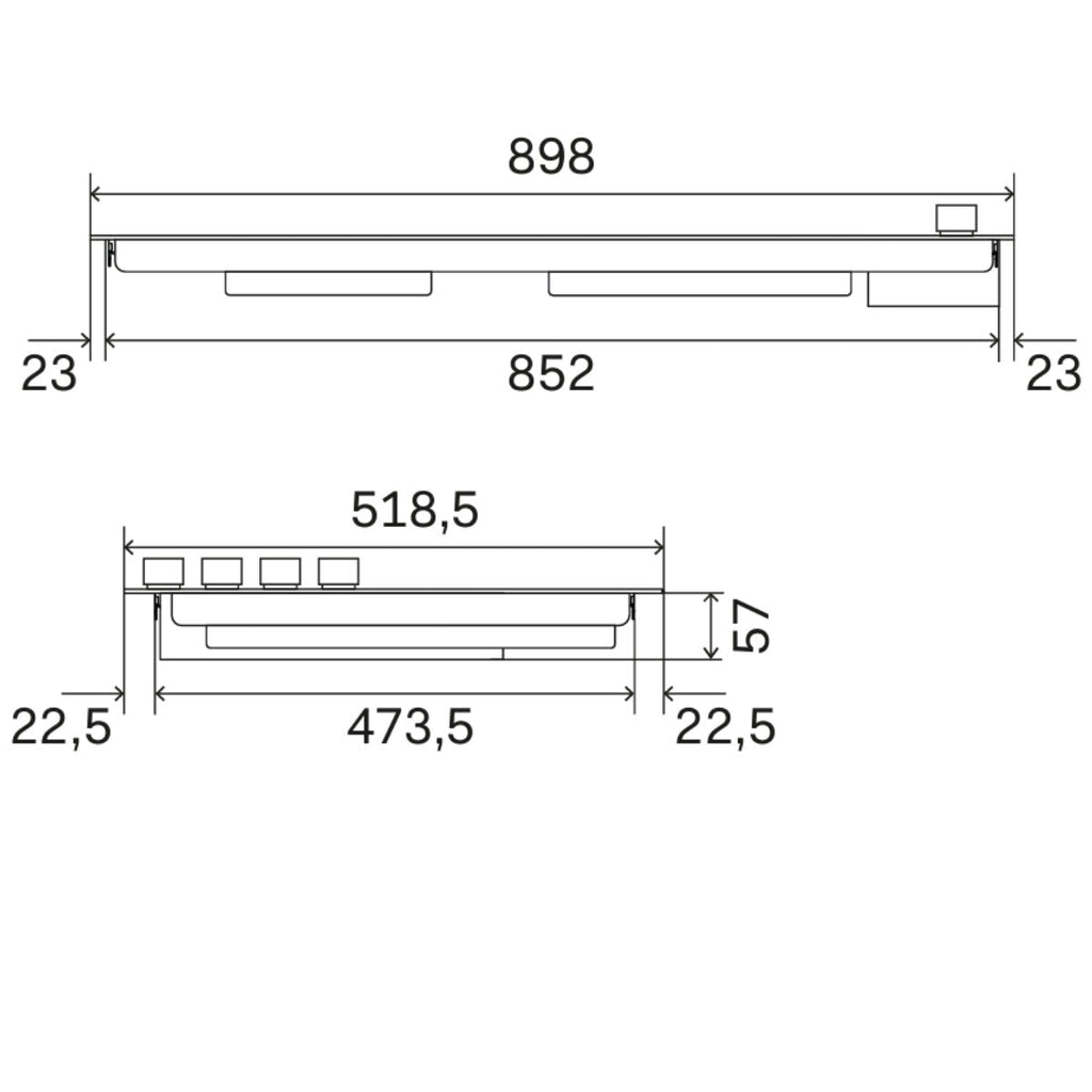 ILVE 90cm Induction Ceramic Glass Cooktop KHVI395BK 70 Ways