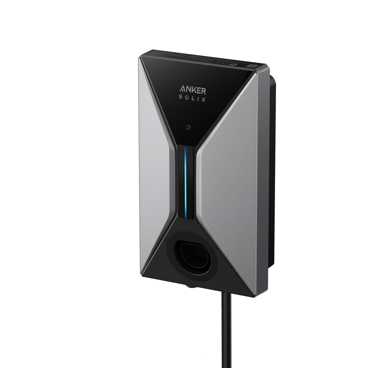 Anker SOLIX V1 Smart EV Charger – 7.4kW & 22kW, 7m Type 2 Cable