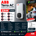 ABB Terra EV Charger 22kW – 3-Phase, Type 2 Socket,