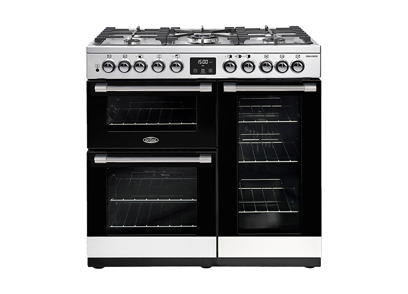 Belling BDU958DBX 90cm Dual Fuel Upright Cooker – Factory Second / Ex Display