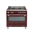 EuroTag 90cm Dual Fuel Royal Chiantishire Burgundy – ECSH900BG 70 Ways