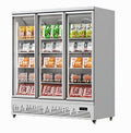 Premium 3-Door Glass Door Display Freezer - High Capacity, Efficient, Stylish & Perfect for Showcasing Frozen Goods! 70 Ways
