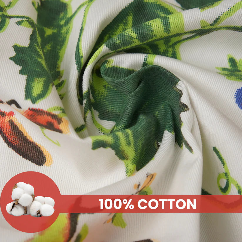 Luxury Fruits Kitchen Tea Towels 50x70cm – 100% Cotton & Linen, Vibrant Printed Dish Cloths 70 Ways