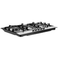 Devanti Gas Cooktop 90cm 5 Burner Silver 70 Ways