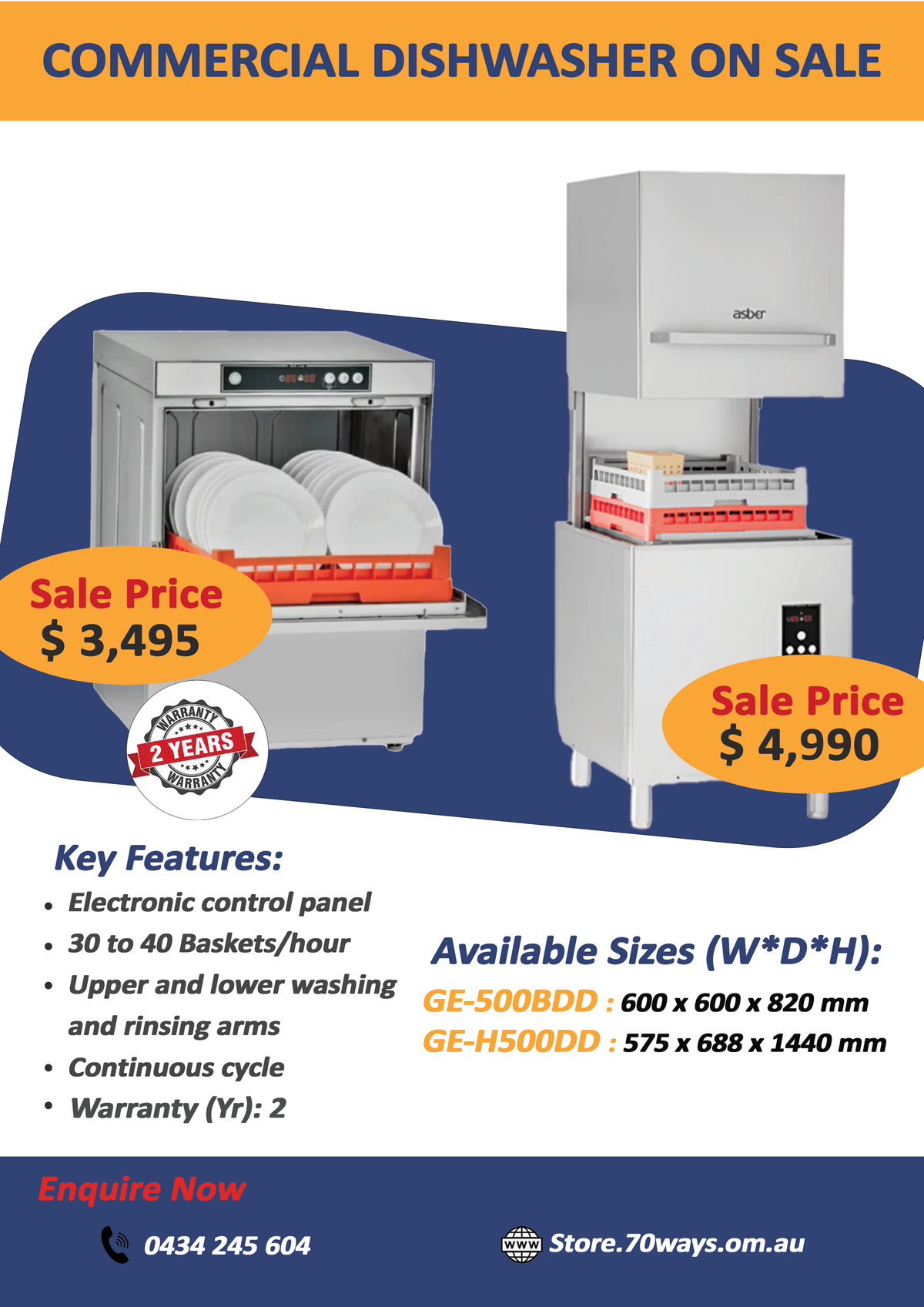 Commercial Dishwasher On Sale 70 Ways