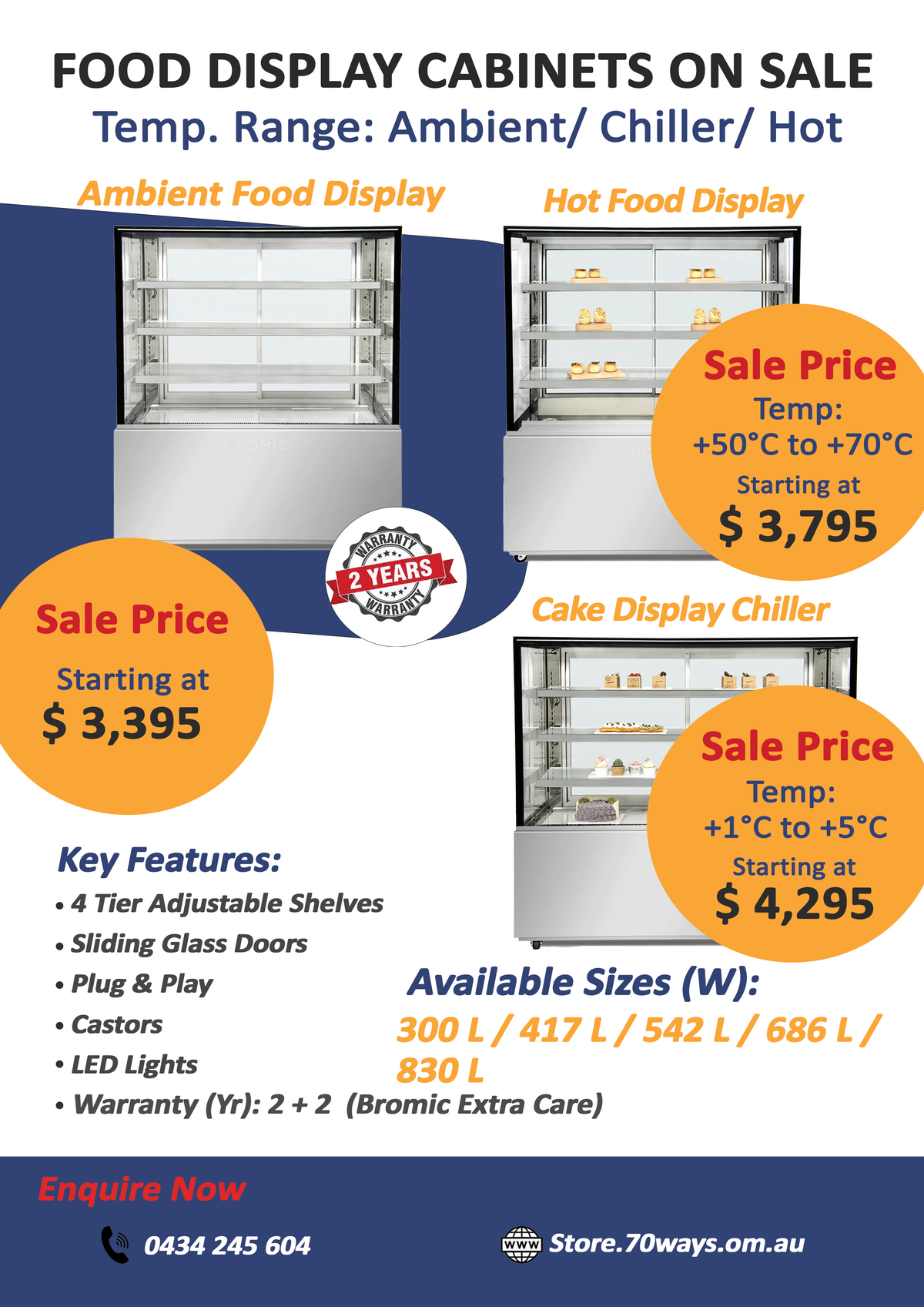 Food Display Cabinets on Sale 70 Ways