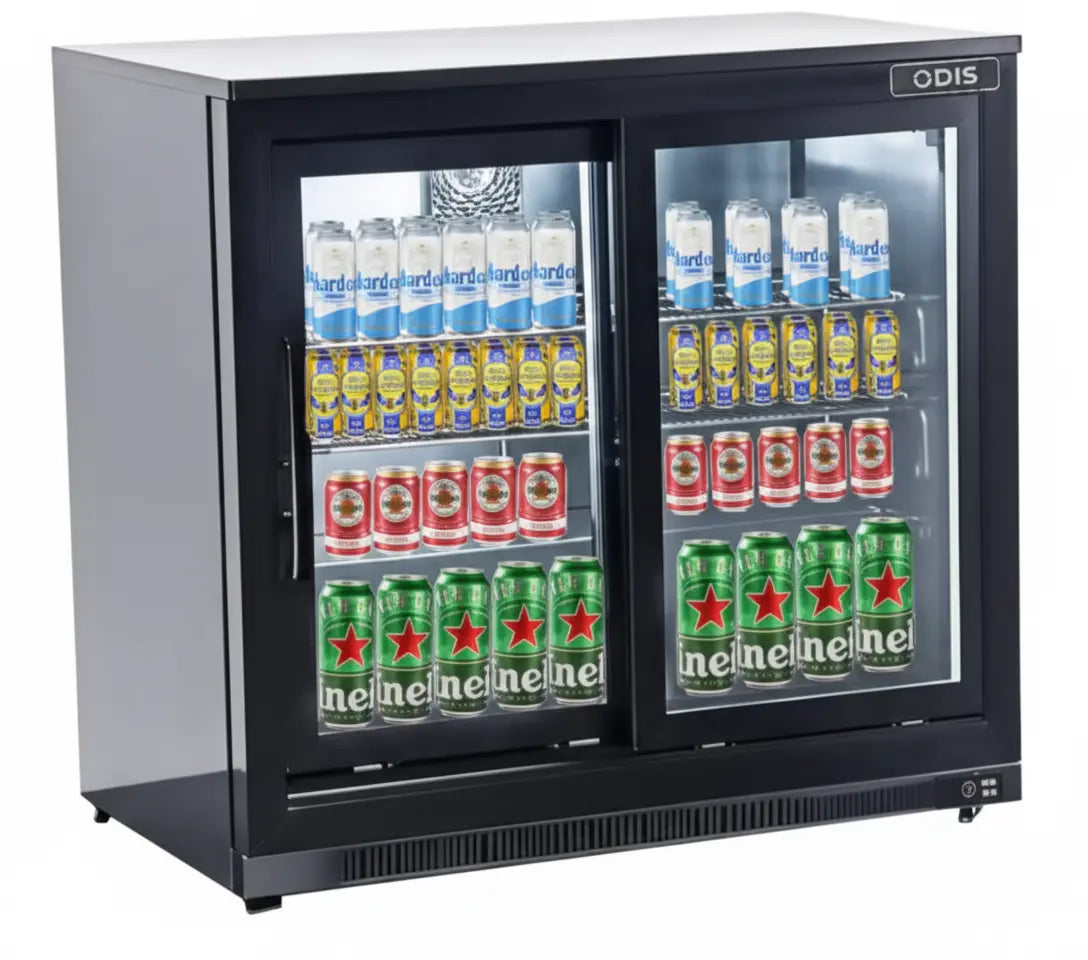 ODIS 191L Double Door Bar Fridge 70 Ways