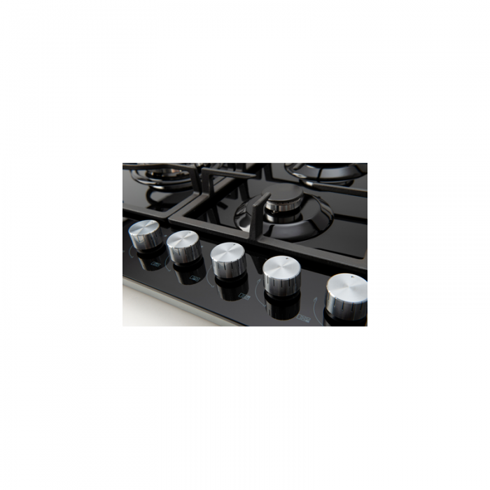 ECT900GBK – 90cm Gas on Glass Cooktop 70 Ways