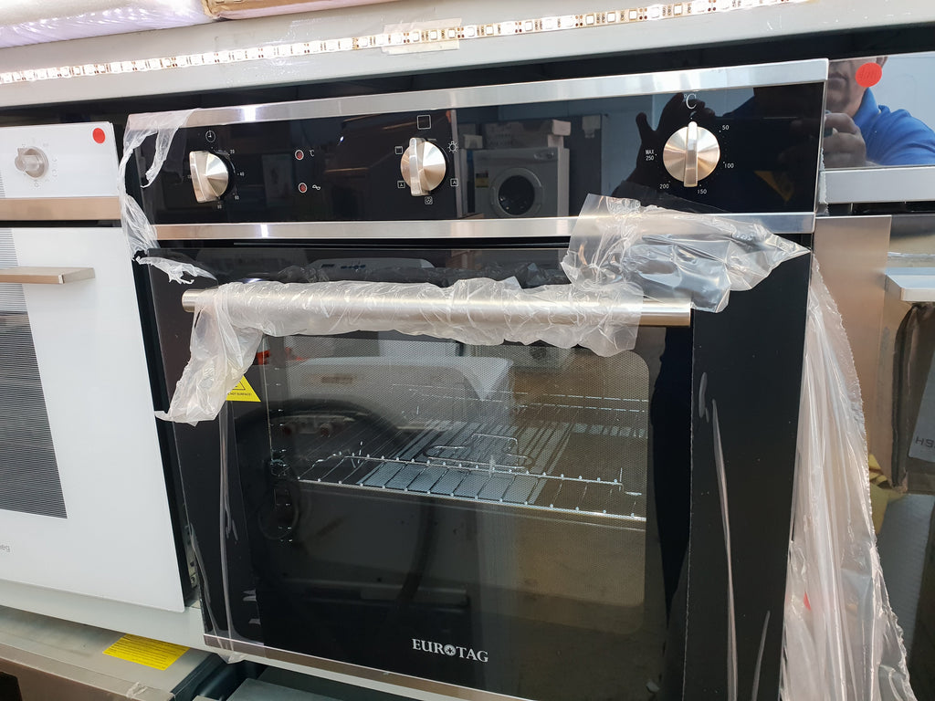 EuroTag 60cm/600mm Electric Wall 5 Function Oven-Fan-Forced Grill S/S MODEL :E562505-H1H1K 70 Ways