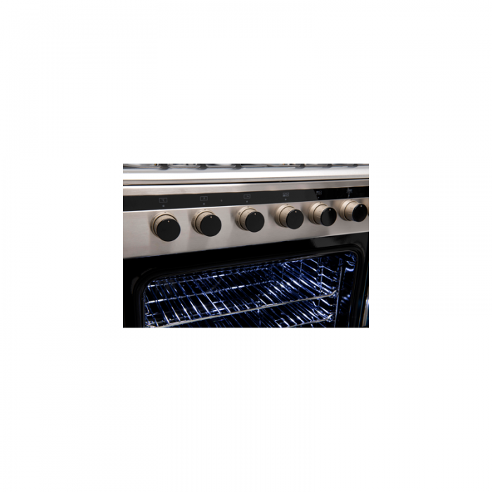 EV600DFSX – 60cm Dual Freestanding Oven 70 Ways