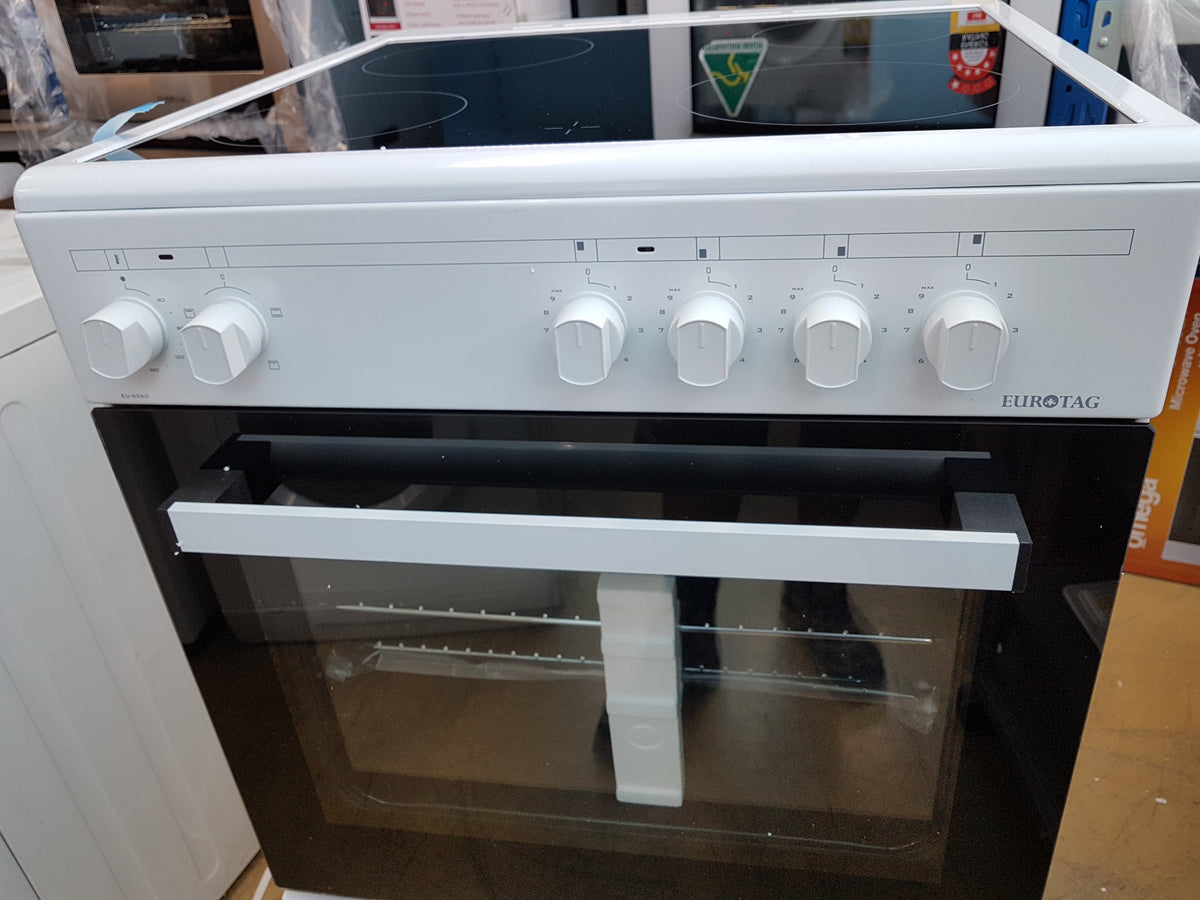 Eurotag 60cm Freestanding Electric Oven + Ceramic Cooktop Stove 70 Ways