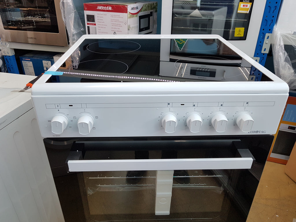 Eurotag 60cm Freestanding Electric Oven + Ceramic Cooktop Stove 70 Ways
