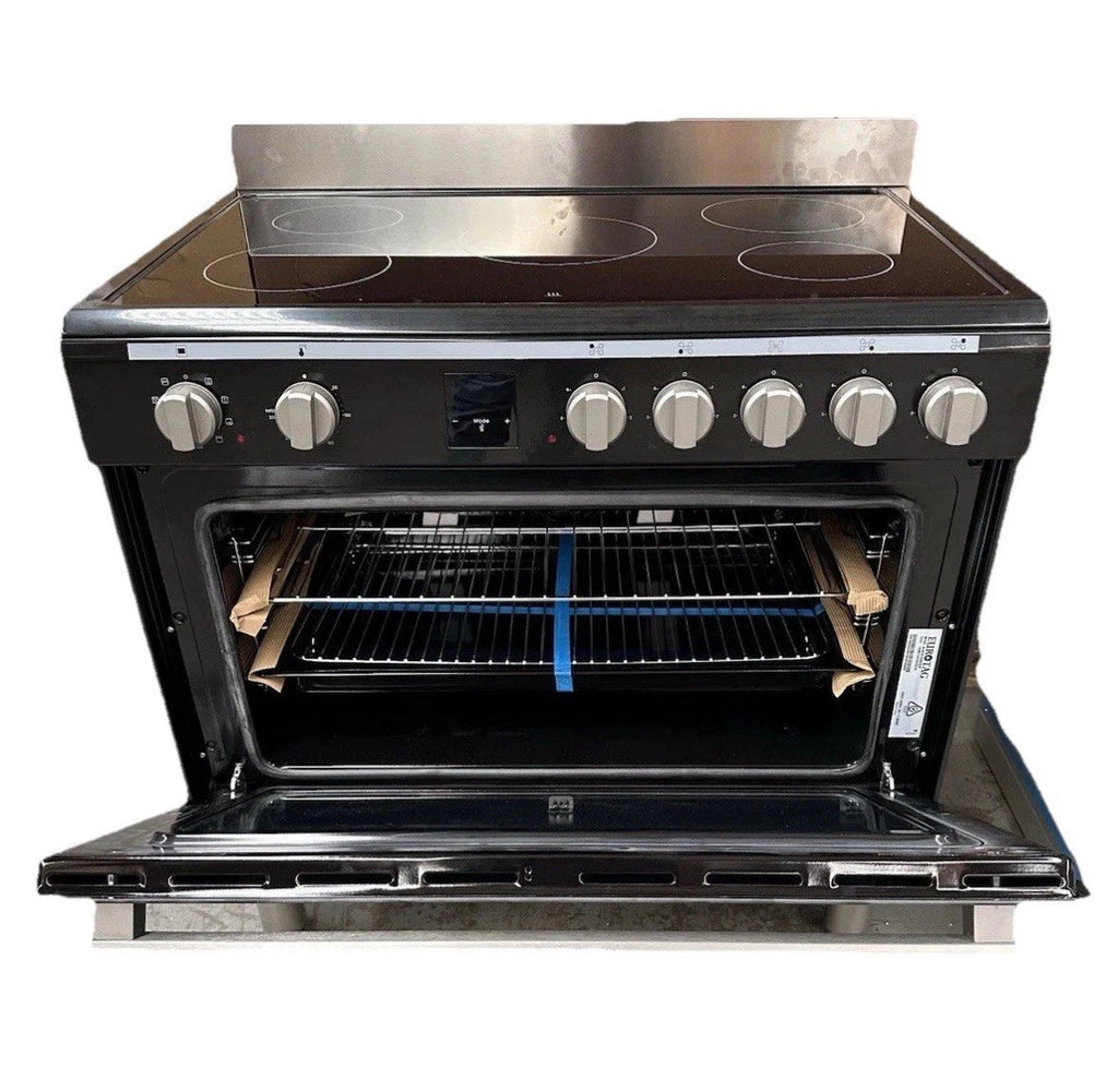 Eurotag 90cm ceramic cooktop Stainless 9 Function Fully Electric Freestanding black 70 Ways