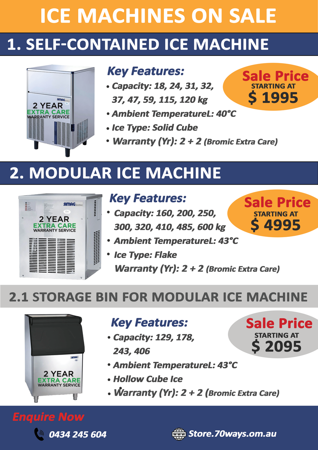 Ice Machines and Storage Bins On Sale 70 Ways