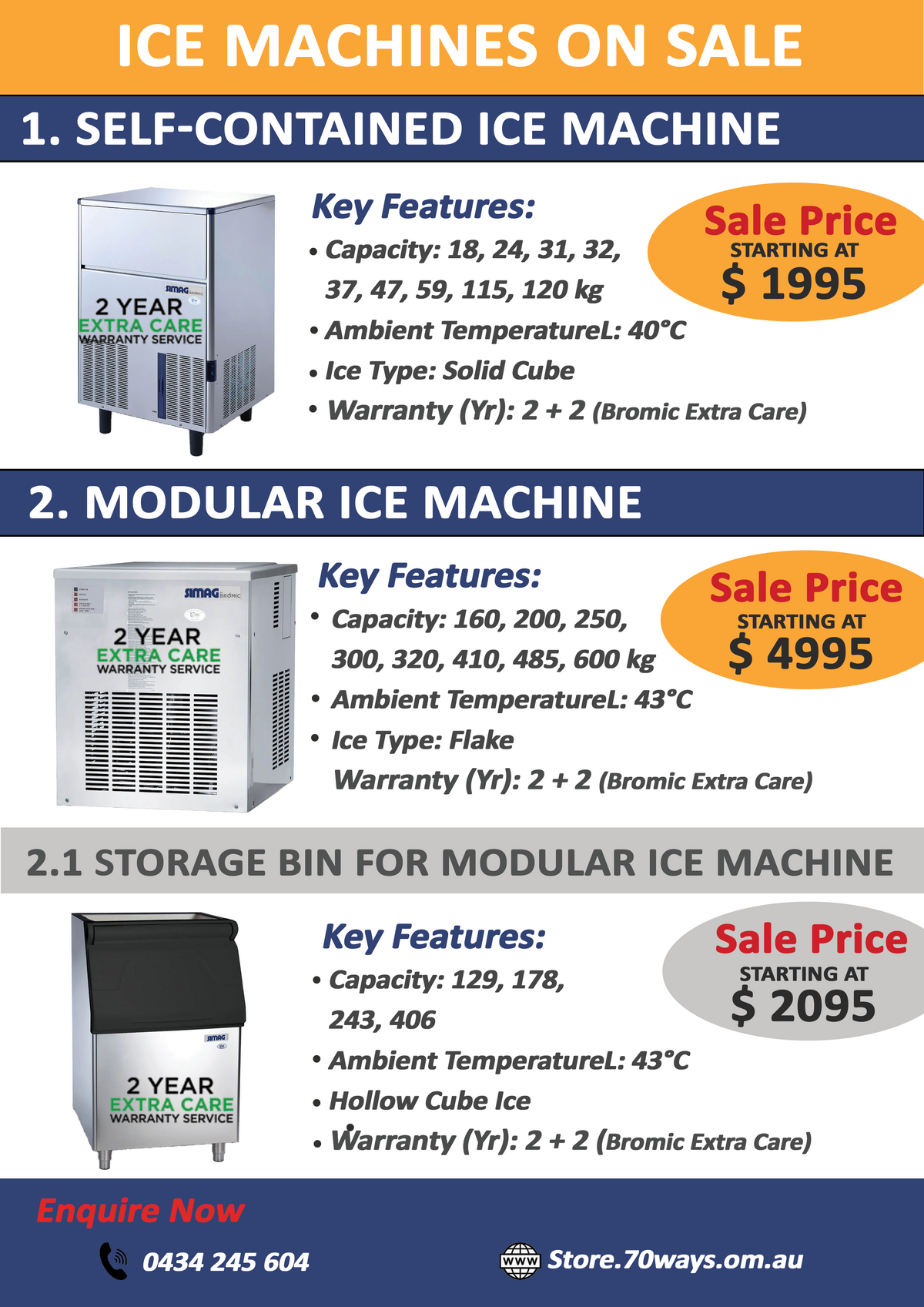 Ice Machines and Storage Bins On Sale 70 Ways
