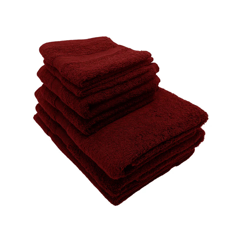 7PCS 100% Luxury Cotton Towel Set - Bath, Hand & Face Towels 70 Ways