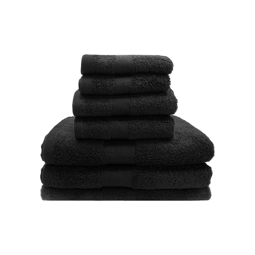 7PCS 100% Luxury Hotel Quality Cotton Towel Set (Grey) 70 Ways