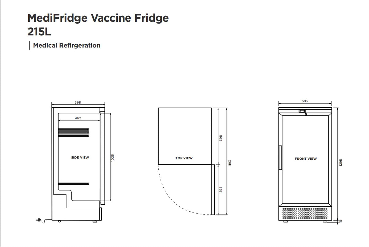 MediFridge Vaccine Fridge (215L) 70 Ways