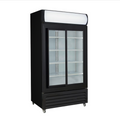 Thermaster: Two Sliding Glass Door Colourbond Upright Fridge Black/ Temp. Range: 2°C to 8°C 70 Ways