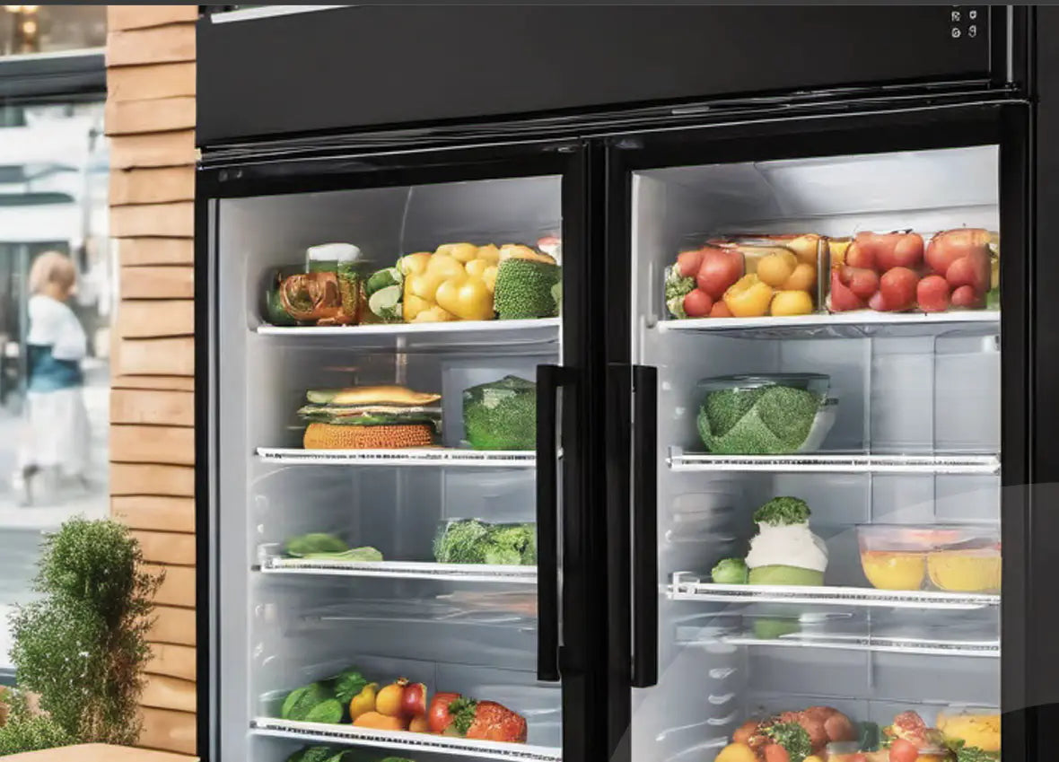 ODIS - Commercial Display Freezer & Fridge on Sale (3 Side Glass), Temp. range of -18°C to -22°C, 2 Years Warranty, 8 Star Energy Rating My Store