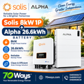 Solis 8kW Single Phase Inverter + Alpha 26.6kWh Battery Storage System