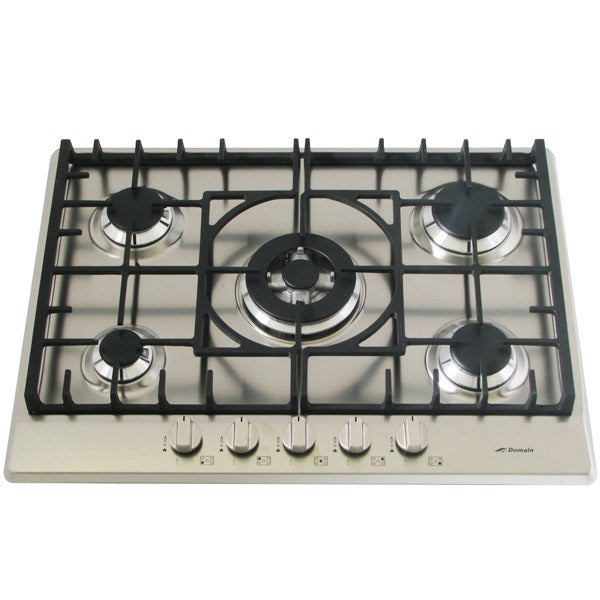Stainless Steel Gas Cooktop + FFD & Cast Iron Trivets – 680mm – IGC70WOK-A 70 Ways