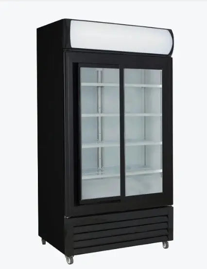 Thermaster Two Sliding Glass Door Colourbond Upright Drink Fridge / Temp. Range: 2°C to 8°C 70 Ways