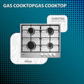 EUROTAG 60cm 4 burner gas cooktop 70 Ways