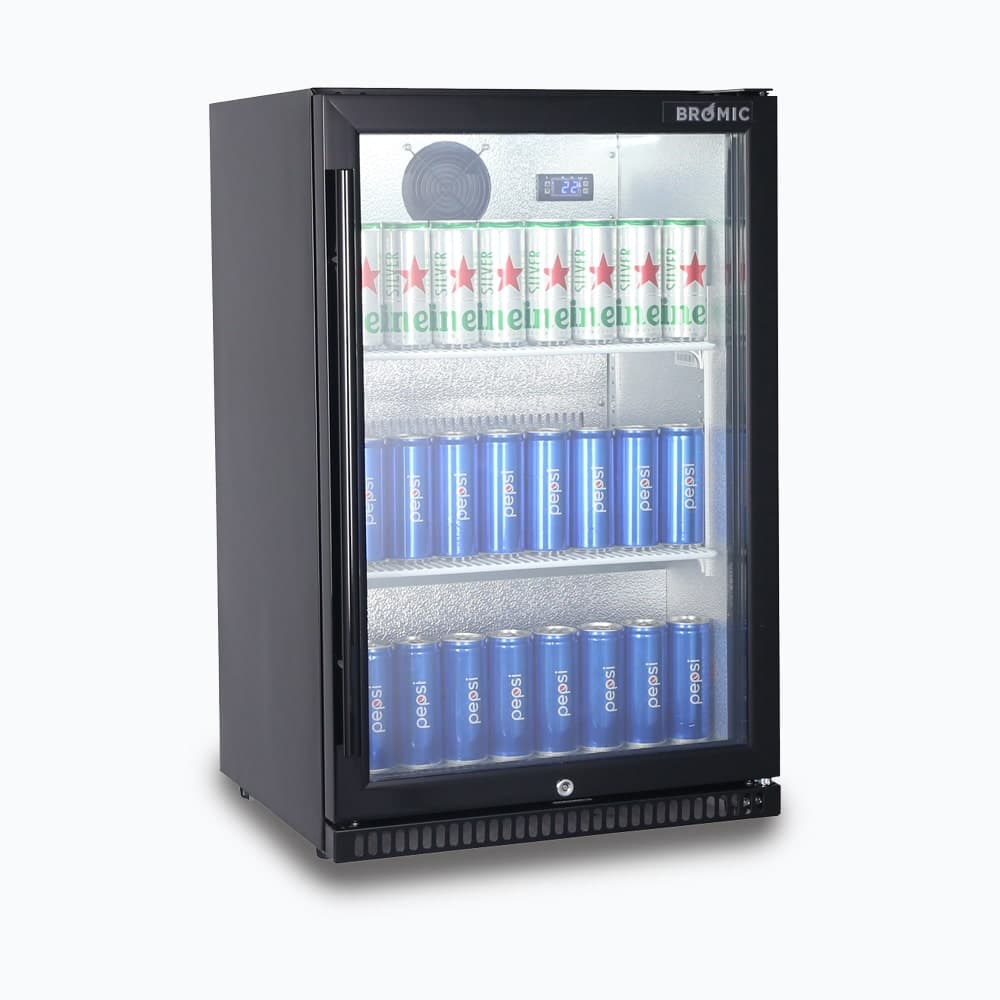 Back Bar Fridge – 118L – 1 Door – Hinged 70 Ways