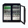 Back Bar Fridge – 190L – 2 Doors – Hinged 70 Ways