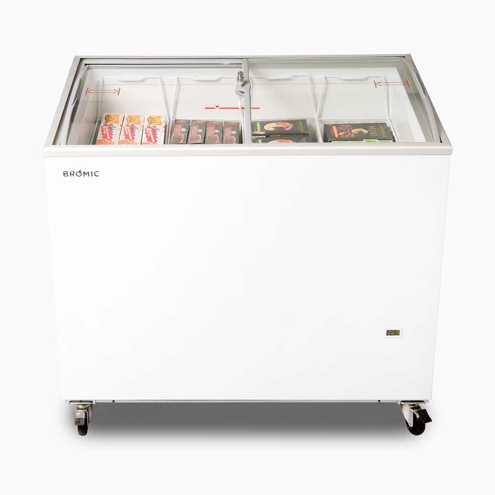 Display Chest Freezer – 264L – Curved Glass Top 70 Ways