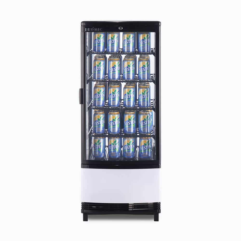 Countertop Fridge – 98L – 1 Door – Curved Glass 70 Ways