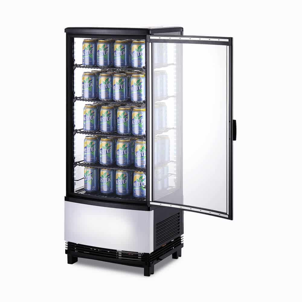 Countertop Fridge – 98L – 1 Door – Curved Glass 70 Ways