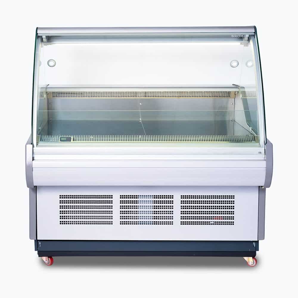Curved Glass Deli Display – 1330mm 70 Ways