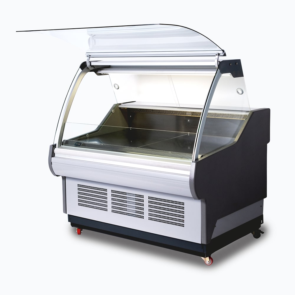 Square Glass Deli Display – 1955mm 70 Ways