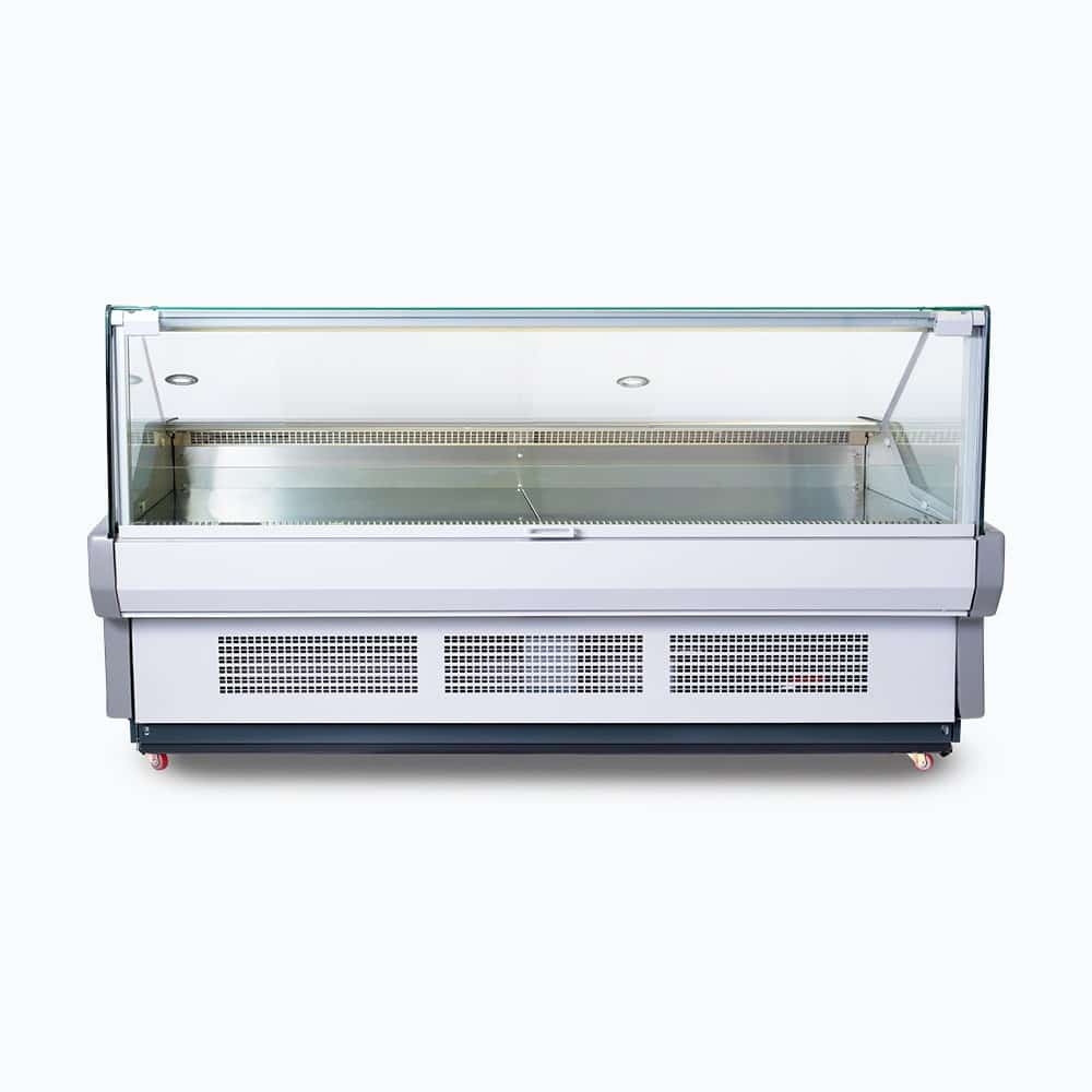 Square Glass Deli Display – 2580mm 70 Ways
