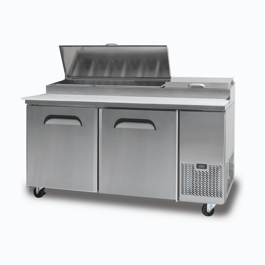 Pizza Prep Fridge – 2 Doors – 1702mm – 9 Pans 70 Ways