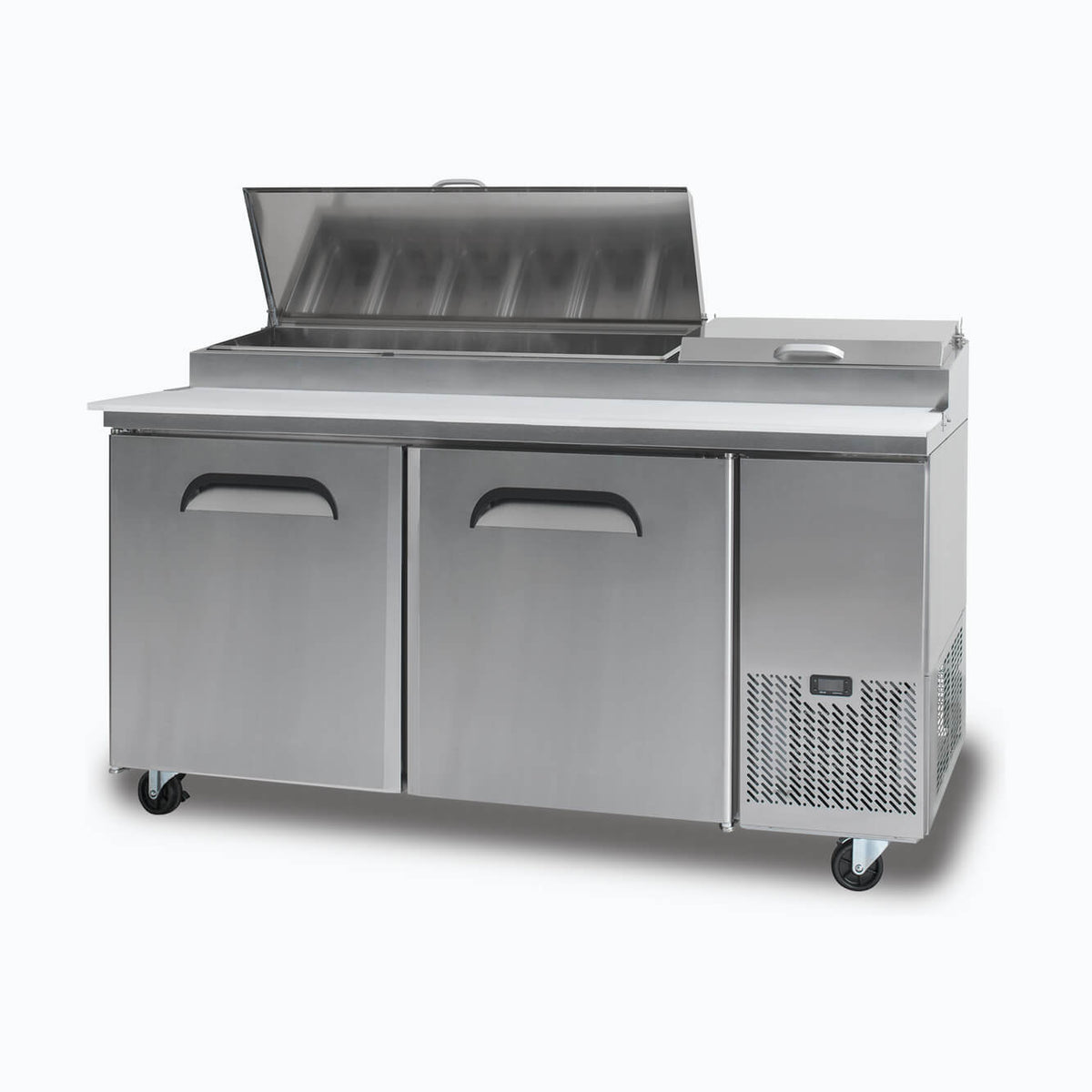 Pizza Prep Fridge – 2 Doors – 1702mm – 9 Pans 70 Ways