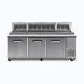 Pizza Prep Fridge – 3 Doors – 2370mm – 12 Pans 70 Ways
